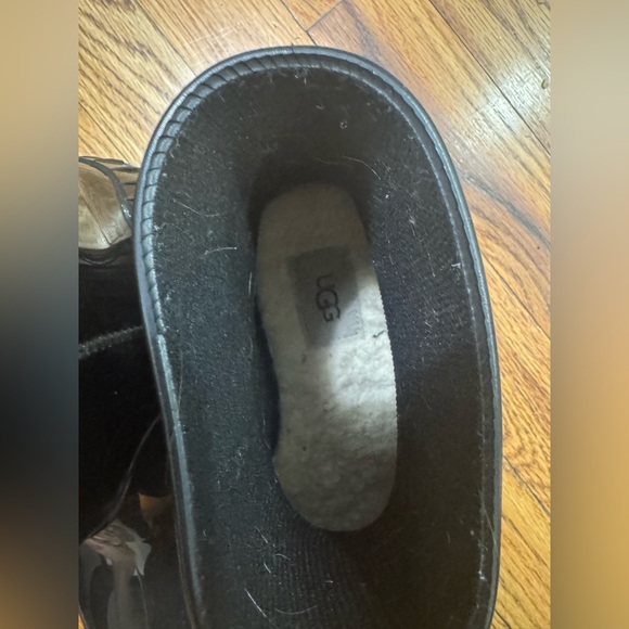 Ugg Women's Rain/ Snow Waterproof Boots Size 6 Taffy Black  Drizlita Rubber - Picture 8 of 8